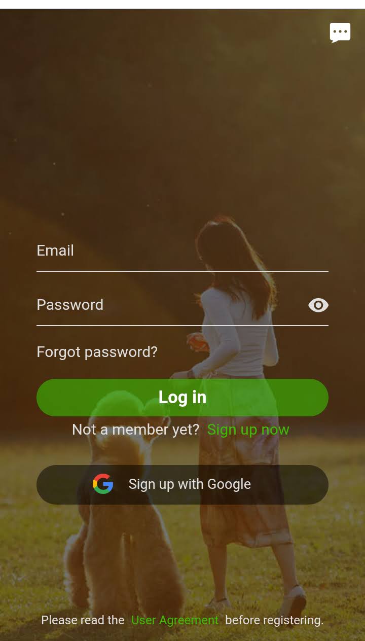 Screenshot von der Anmeldeseite der Firma ID-Tag