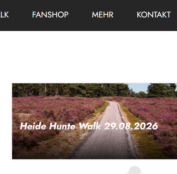 Ankündigung des Heide-Hunte-Walks am 29. August der Walking Heroes